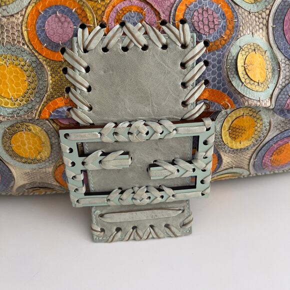 Fendi Pyhon Skin Bubble XXL Baguette - Picture 3 of 11